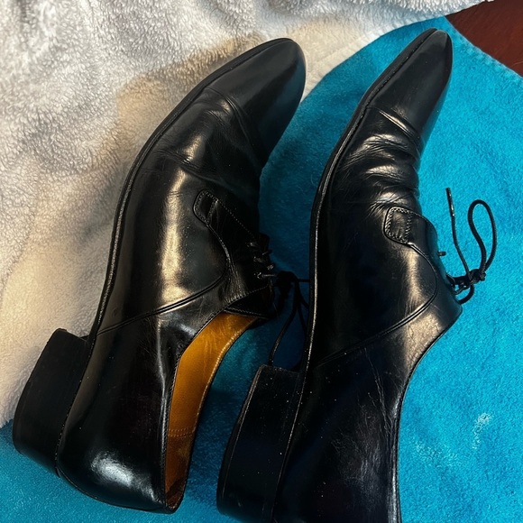 BALLY ITALIAN BLACK LACE UP
OXFORDS, SIZE 91/2 9.5  classic vintage